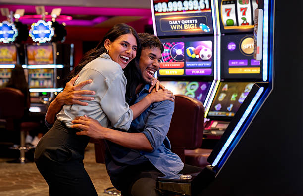 Live casino dealer at blackjack table